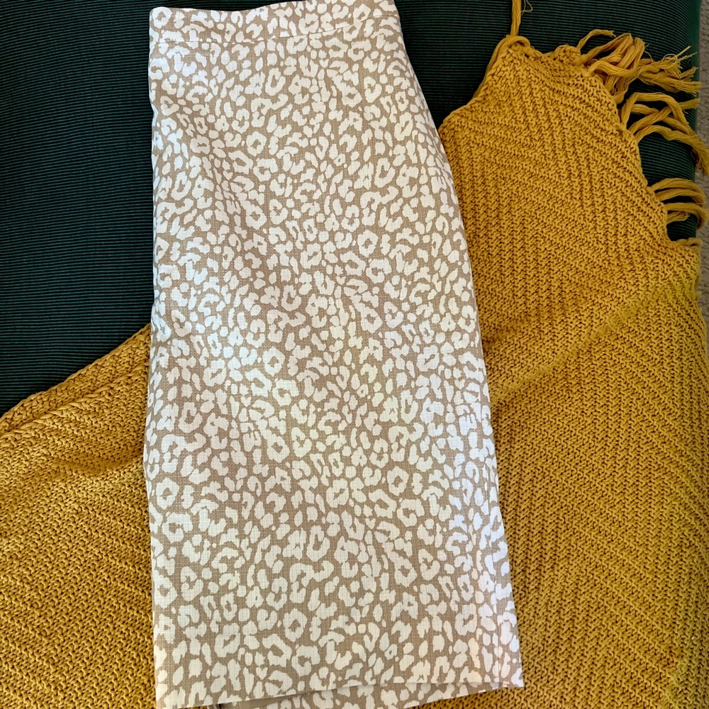 J Crew Tweed Patterned Pencil Skirt